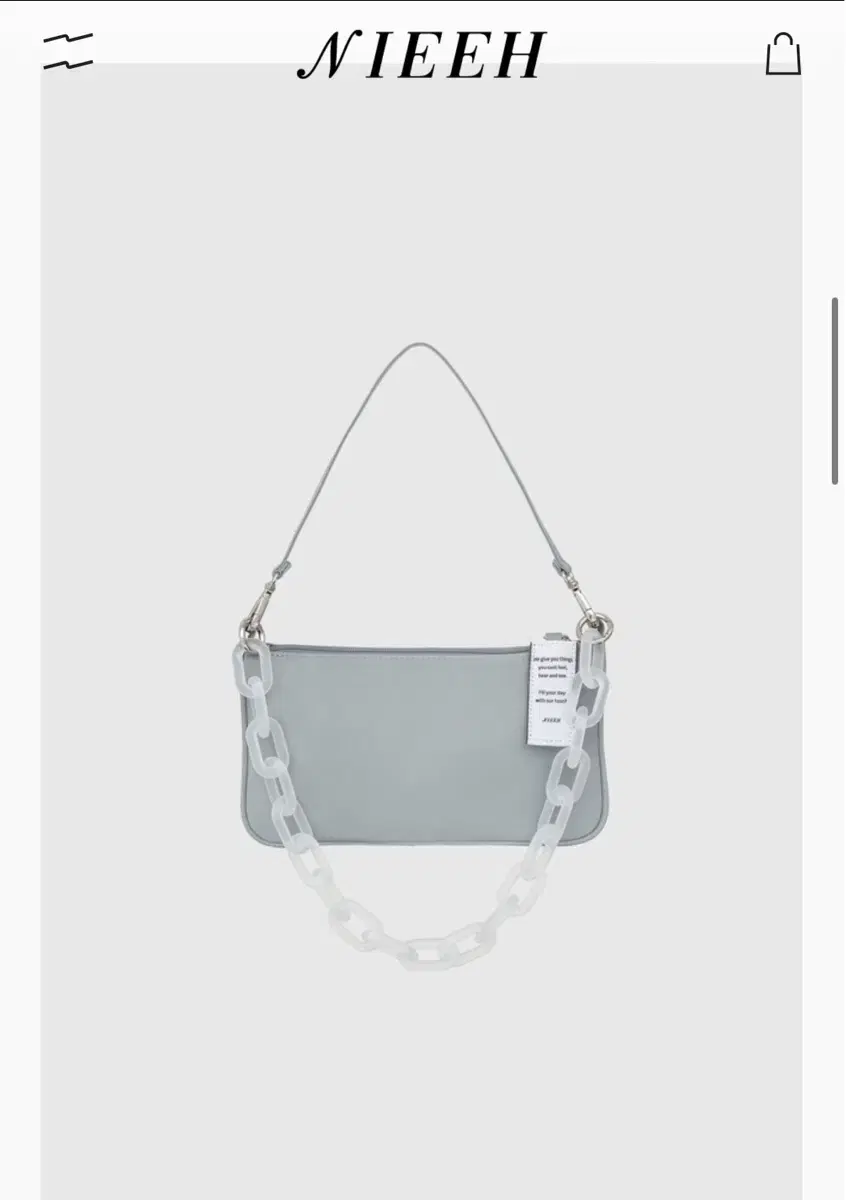 nieeh nieeh ENVELOPE BAG LIGHT GRAY #nieeh,#니히,#니히가방